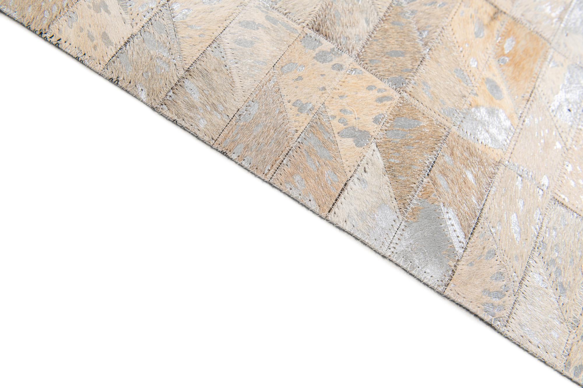 5' 2 x 7' 7 Cowhide Stocks Rug