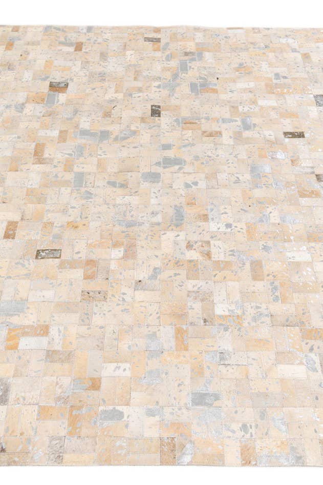 Detail image of 5' 3 x 7' 5 Cowhide Stocks Rug