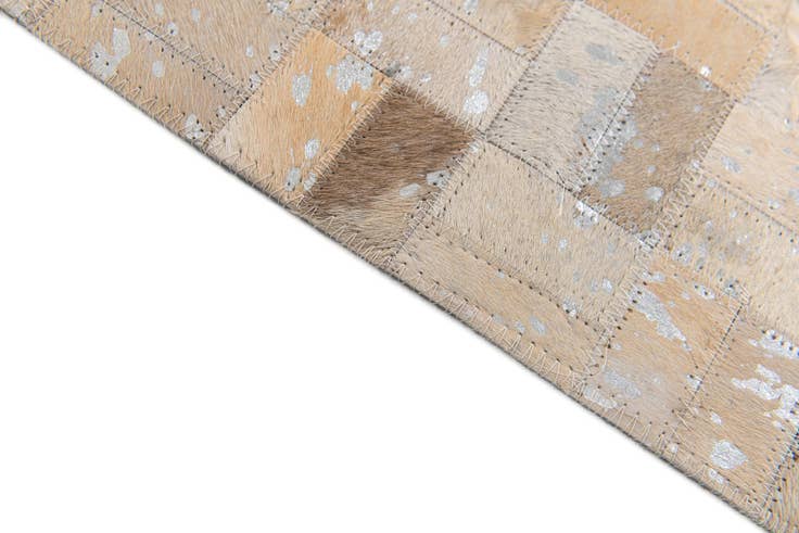 Detail image of 5' 3 x 7' 5 Cowhide Stocks Rug