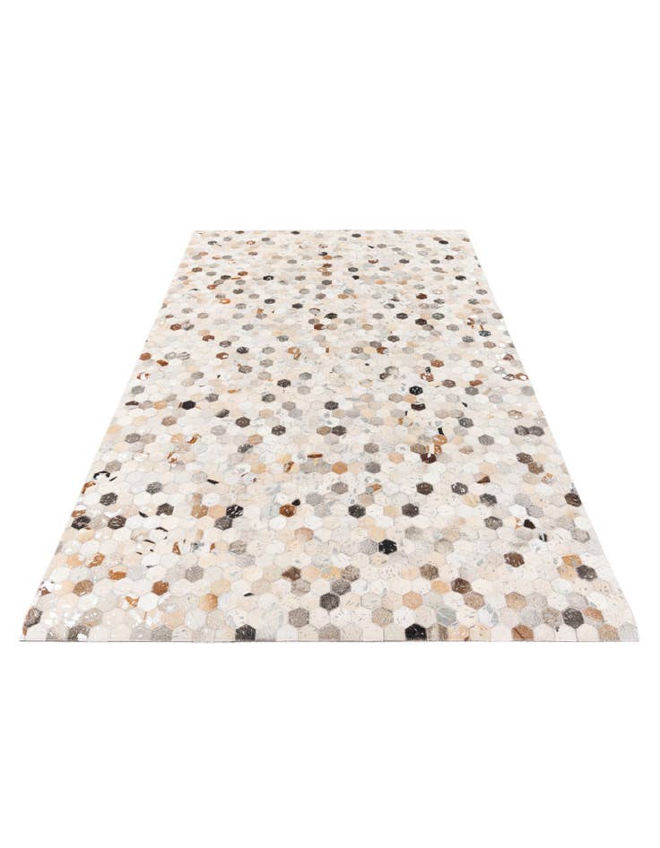 Detail image of 5' x 7' 11 Cowhide Stocks Rug