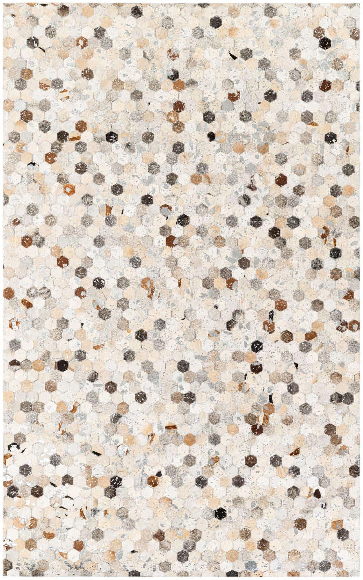 5' x 7' 11 Cowhide Stocks Rug