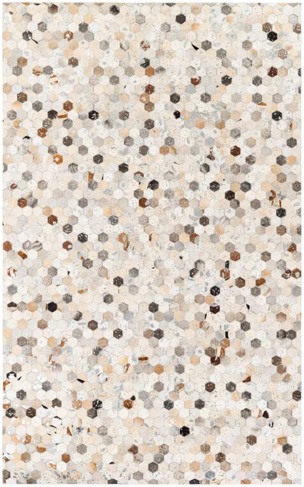 Detail image of 5' x 7' 11 Cowhide Stocks Rug