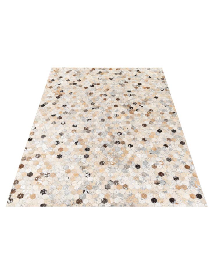 Detail image of 5' 4 x 7' 5 Cowhide Stocks Rug