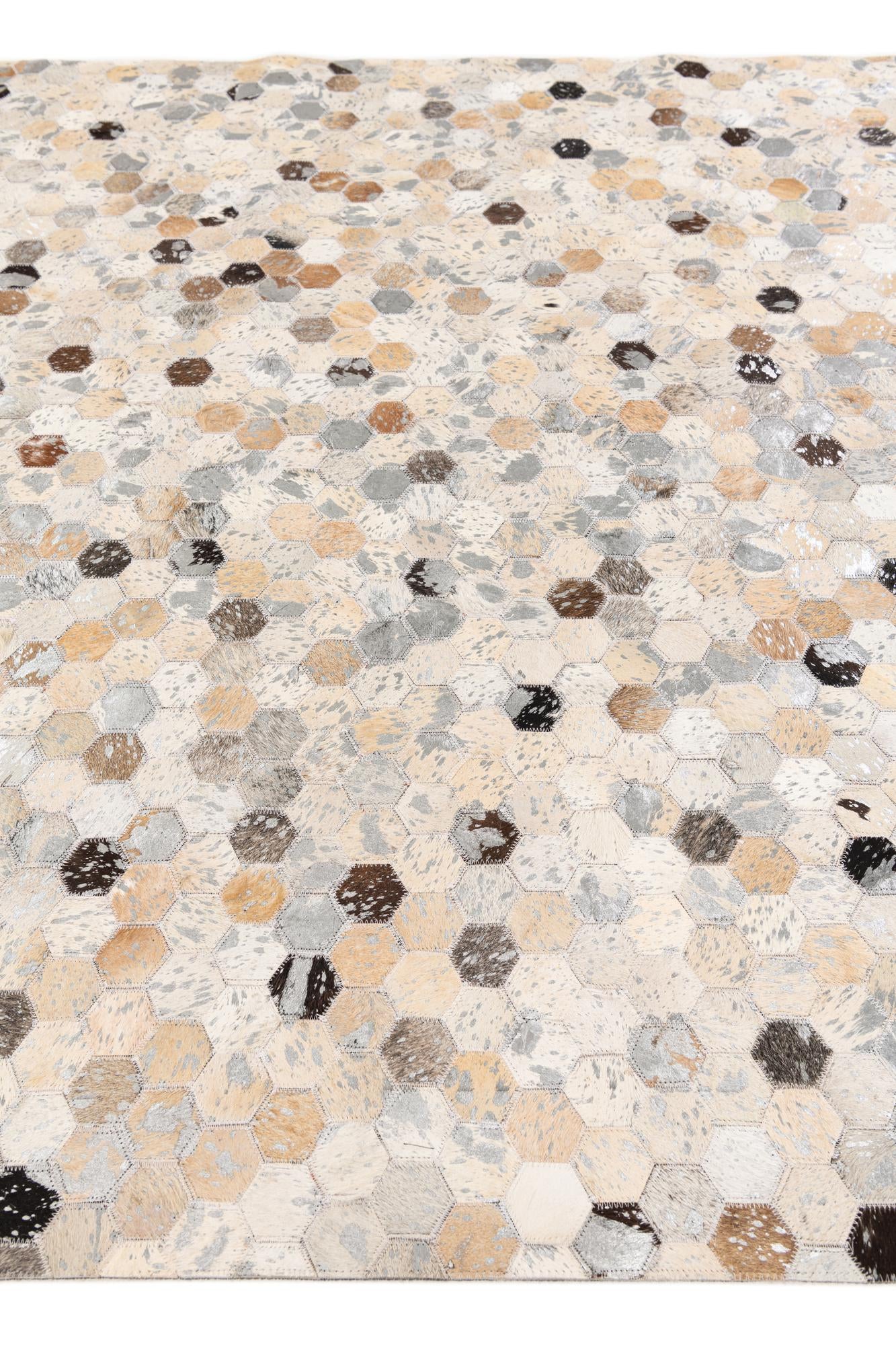 5' 4 x 7' 5 Cowhide Stocks Rug
