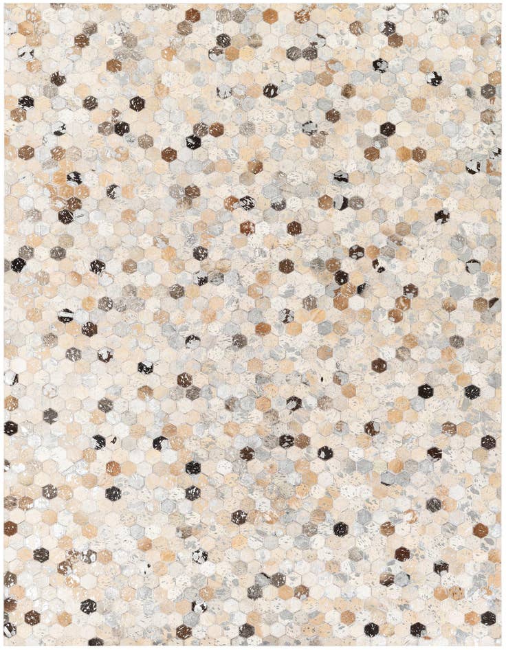 Detail image of 5' 4 x 7' 5 Cowhide Stocks Rug