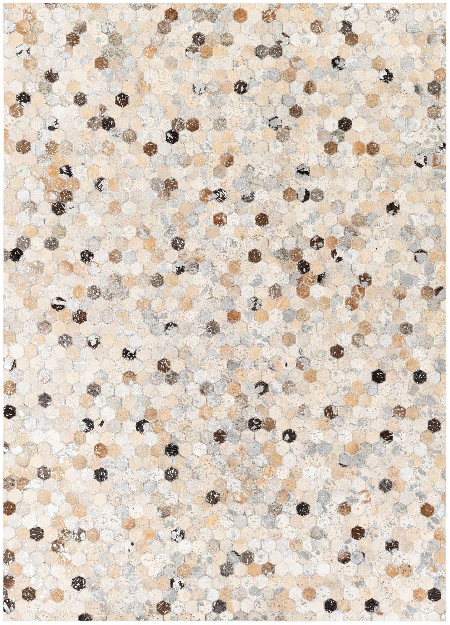 5' 4 x 7' 5 Cowhide Stocks Rug