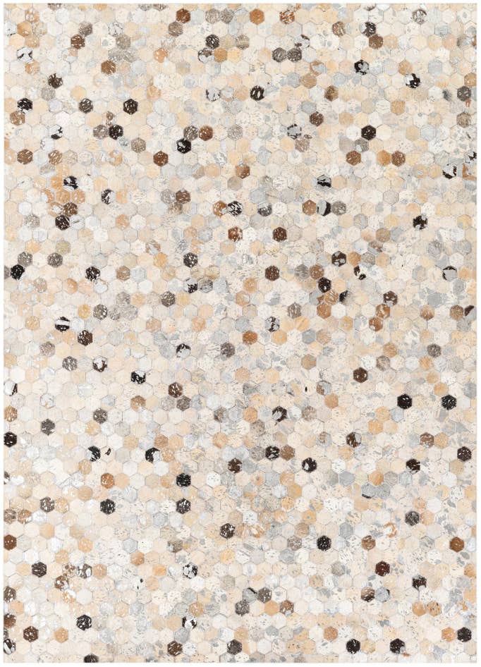 Detail image of 5' 4 x 7' 5 Cowhide Stocks Rug