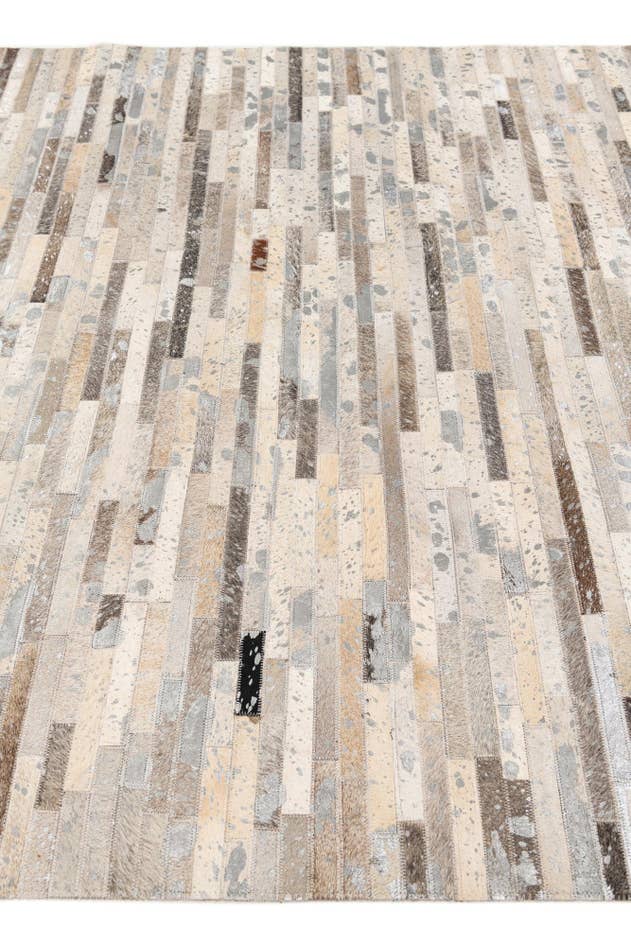 Detail image of 5' 1 x 7' 11 Cowhide Stocks Rug