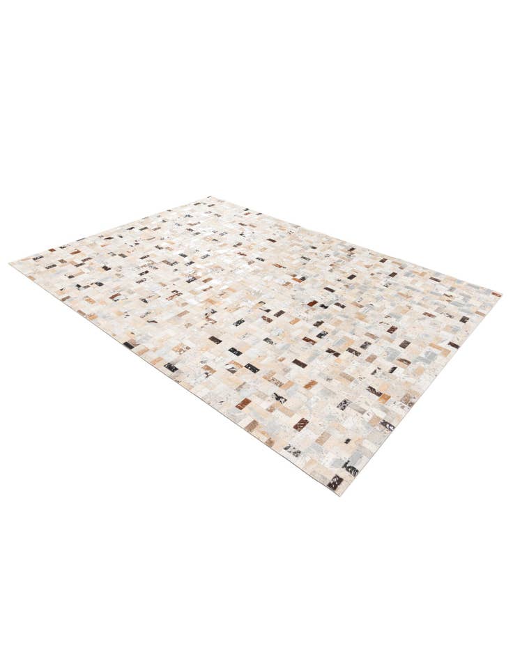 Detail image of 5' 3 x 7' 3 Cowhide Stocks Rug