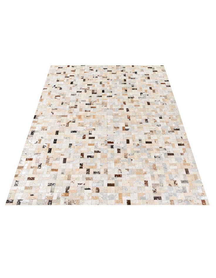 Detail image of 5' 3 x 7' 3 Cowhide Stocks Rug