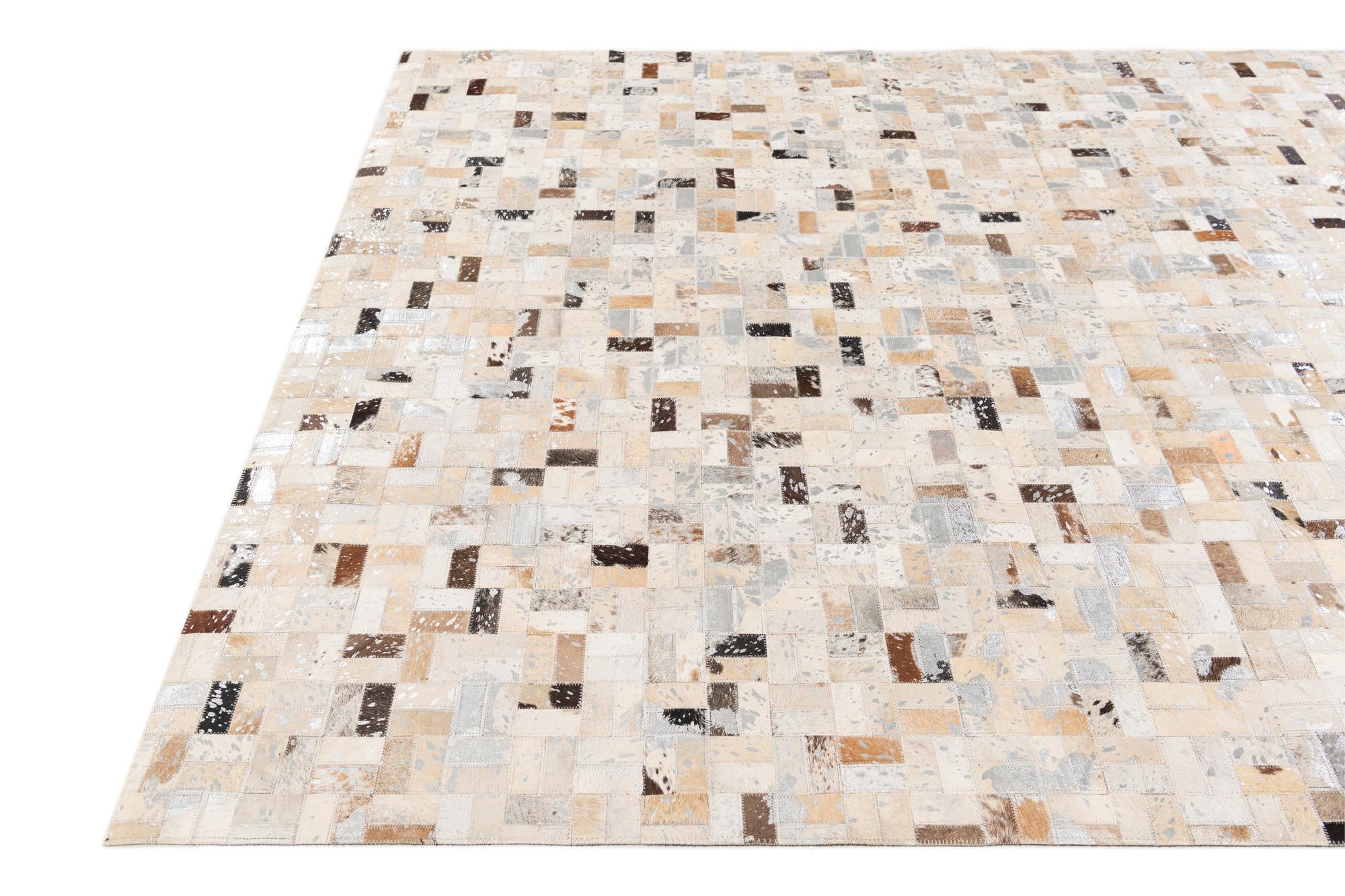 5' 3 x 7' 3 Cowhide Stocks Rug