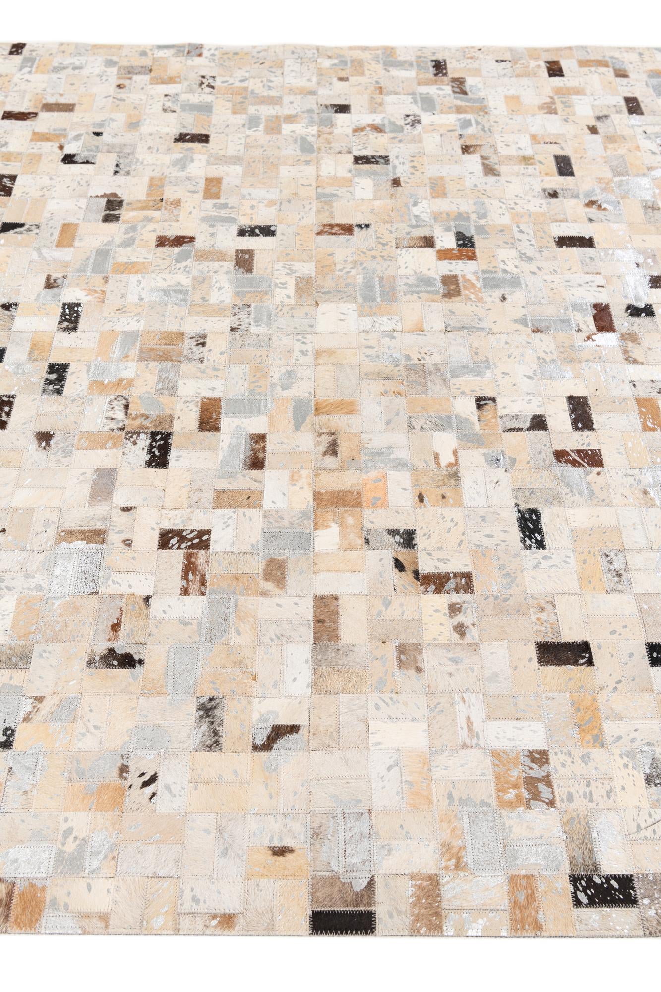 5' 3 x 7' 3 Cowhide Stocks Rug