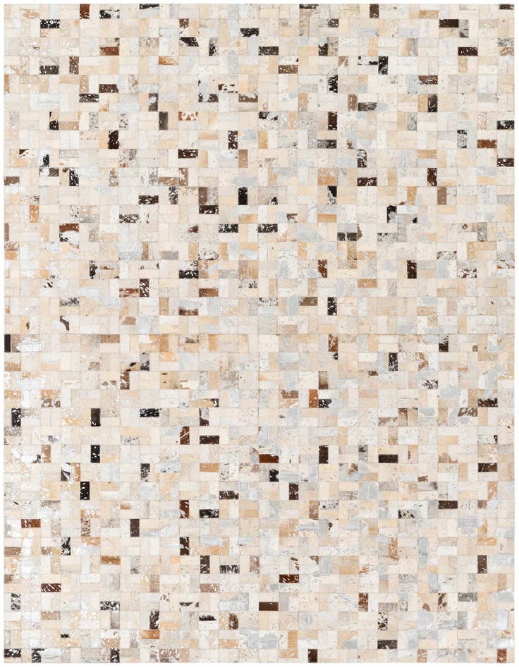 Detail image of 5' 3 x 7' 3 Cowhide Stocks Rug