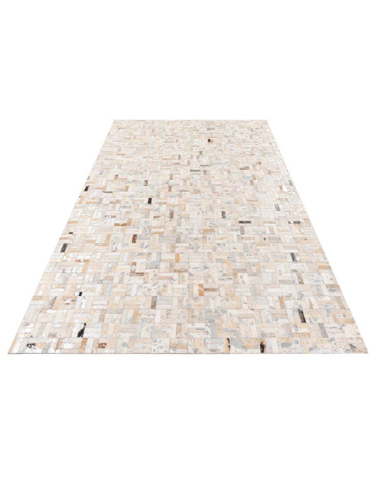 Detail image of 4' 11 x 8' Cowhide Stocks Rug