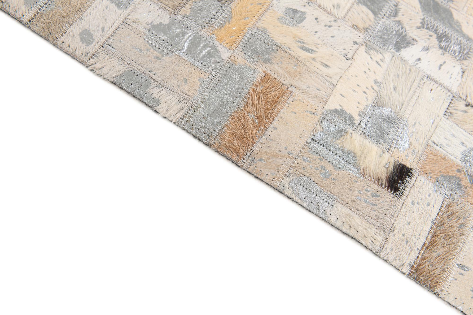 4' 11 x 8' Cowhide Stocks Rug