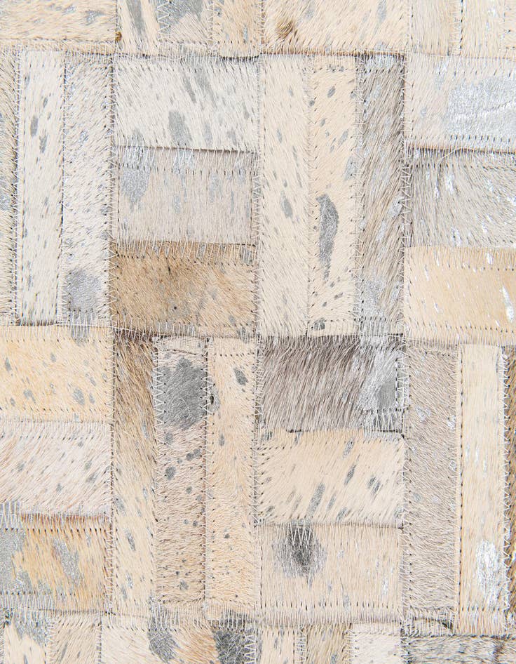 Detail image of 4' 11 x 8' Cowhide Stocks Rug