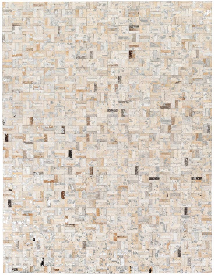 Detail image of 4' 11 x 8' Cowhide Stocks Rug
