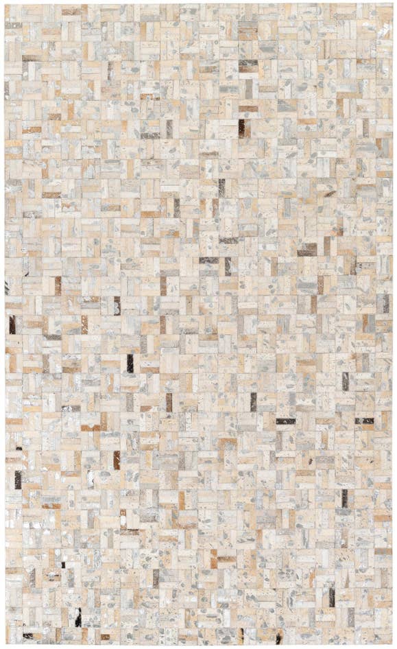 Detail image of 4' 11 x 8' Cowhide Stocks Rug