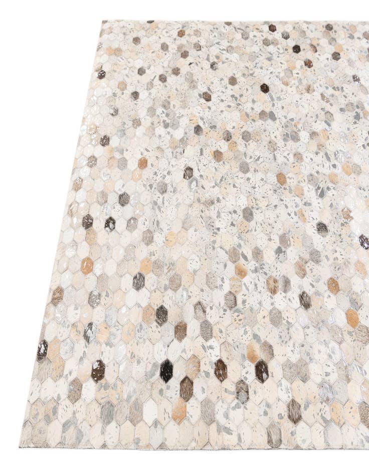 Detail image of 5' 1 x 8' Cowhide Stocks Rug