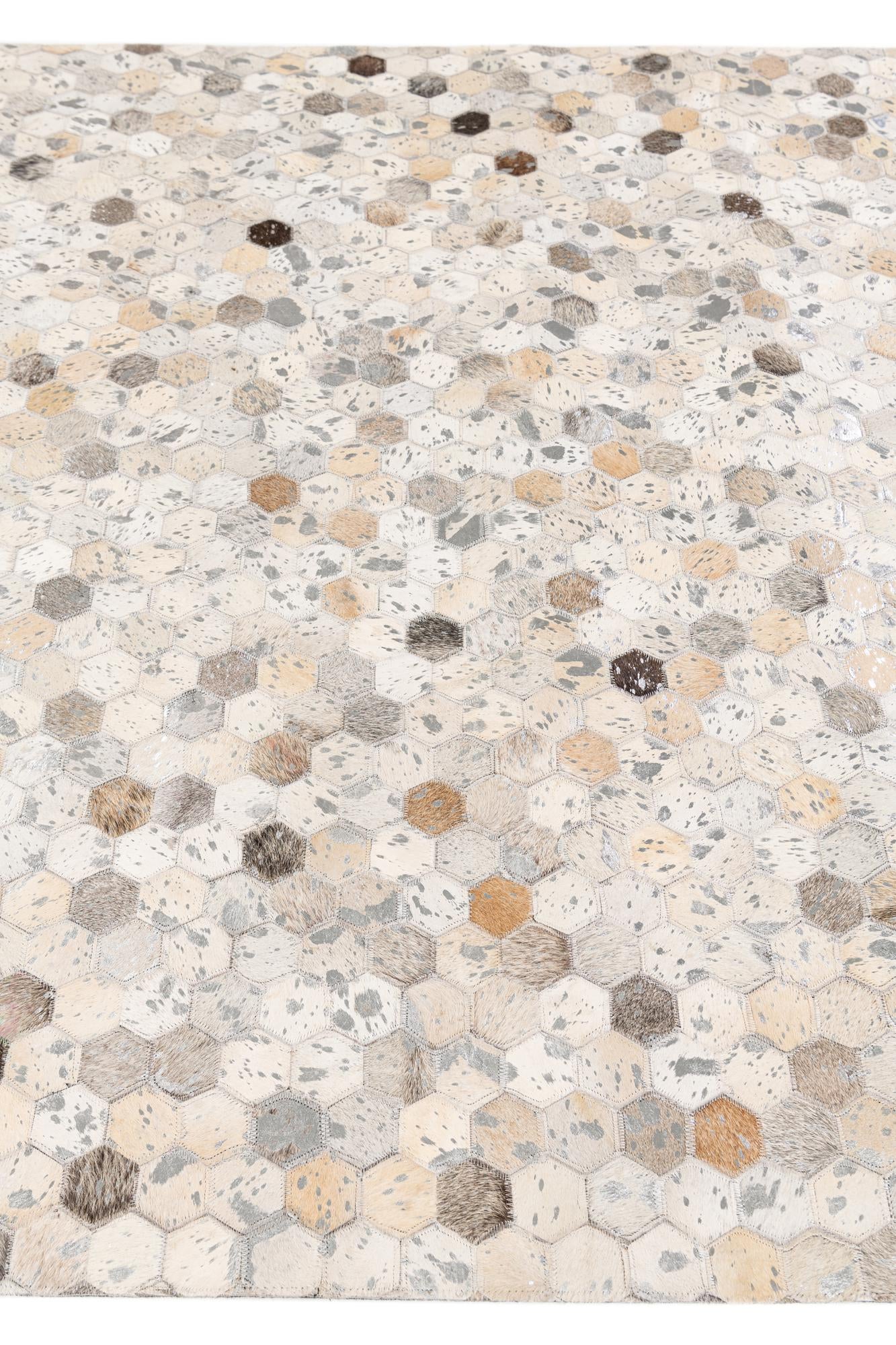 5' 1 x 8' Cowhide Stocks Rug