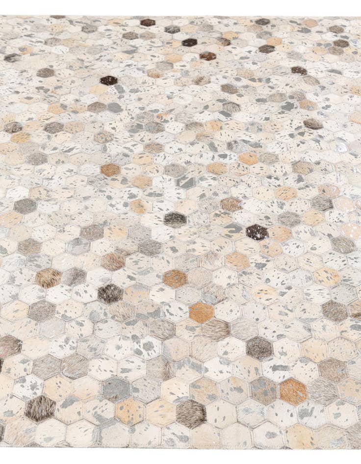 Detail image of 5' 1 x 8' Cowhide Stocks Rug