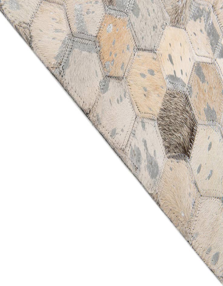 Detail image of 5' 1 x 8' Cowhide Stocks Rug