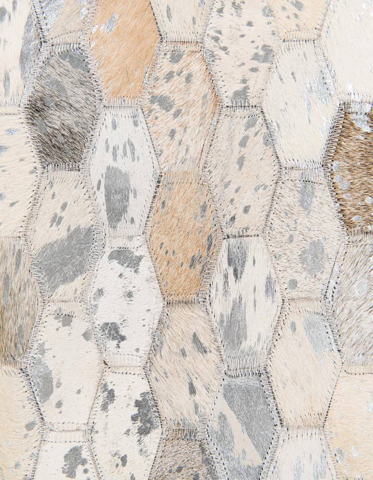 Detail image of 5' 1 x 8' Cowhide Stocks Rug