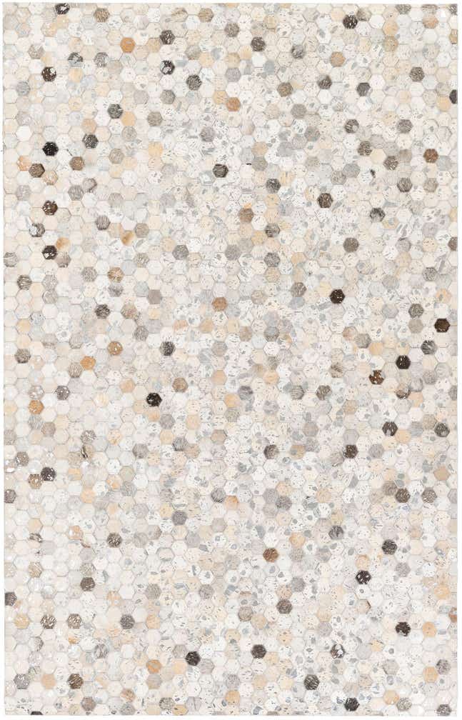 5' 1 x 8' Cowhide Stocks Rug