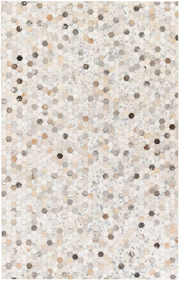 Detail image of 5' 1 x 8' Cowhide Stocks Rug