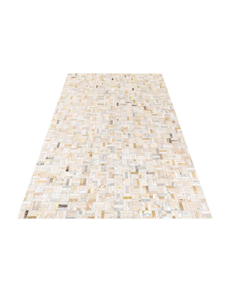 Detail image of 5' x 8' Cowhide Stocks Rug