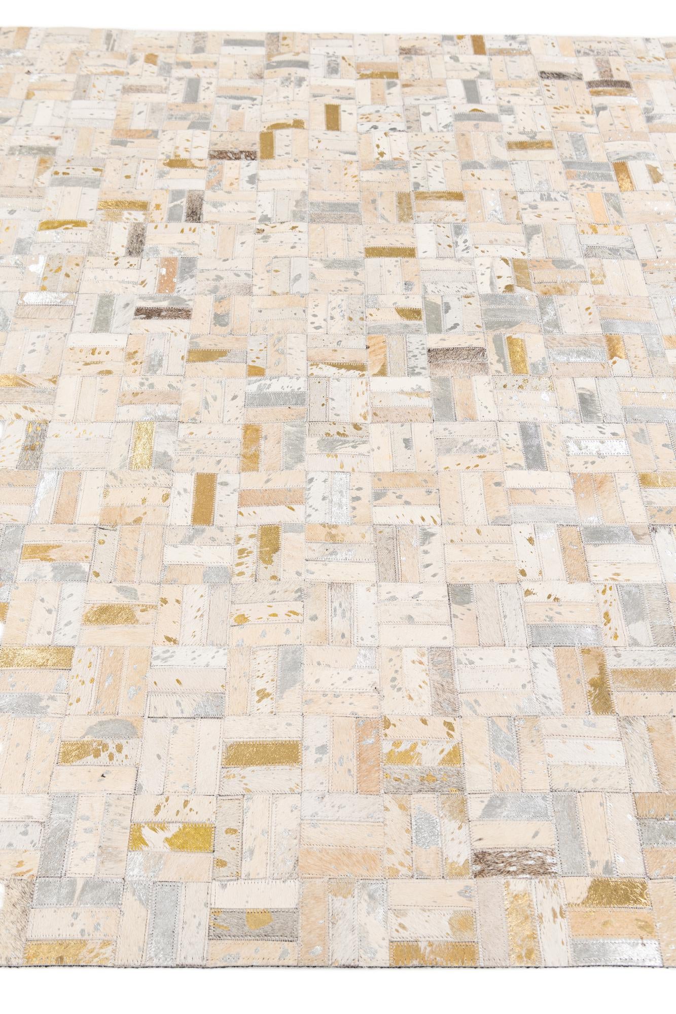 5' x 8' Cowhide Stocks Rug