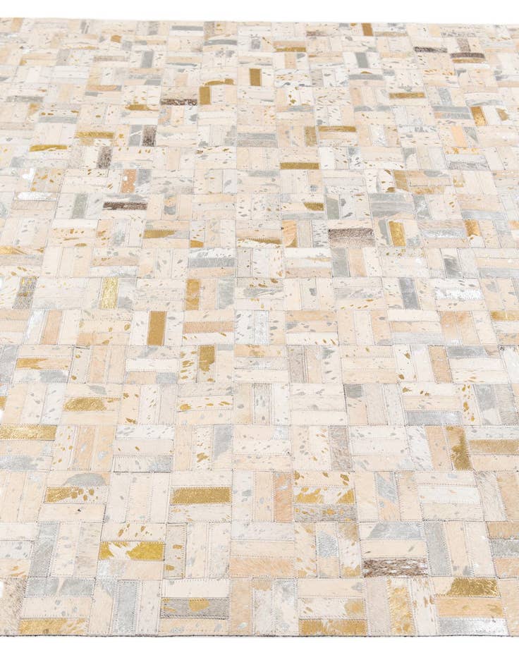 Detail image of 5' x 8' Cowhide Stocks Rug