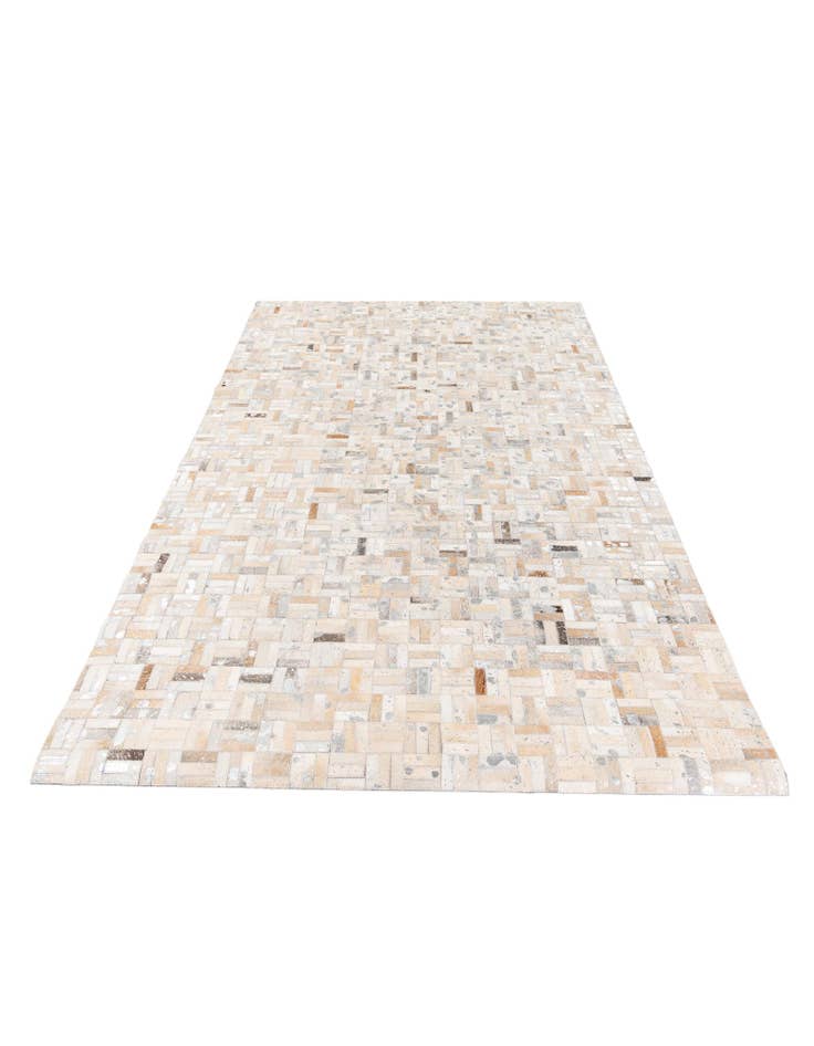 Detail image of 4' 11 x 7' 10 Cowhide Stocks Rug