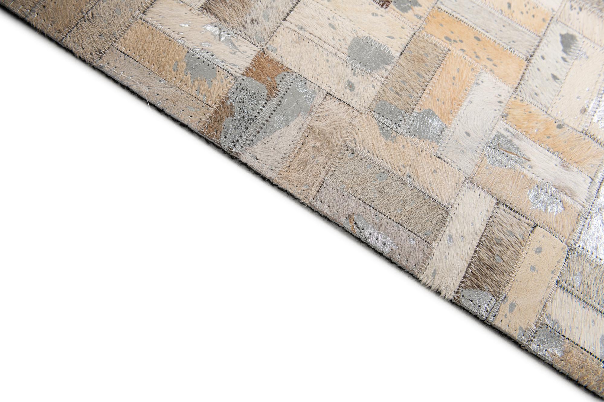4' 11 x 7' 10 Cowhide Stocks Rug