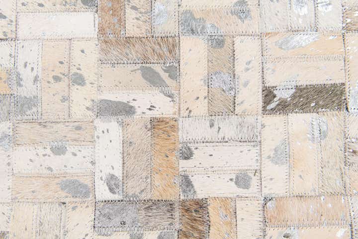 4' 11 x 7' 10 Cowhide Stocks Rug