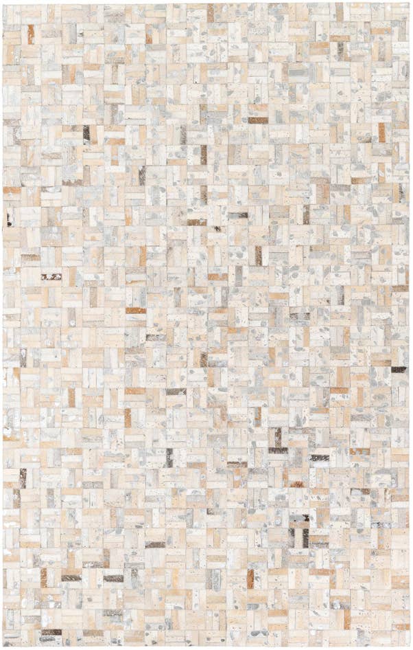 Detail image of 4' 11 x 7' 10 Cowhide Stocks Rug