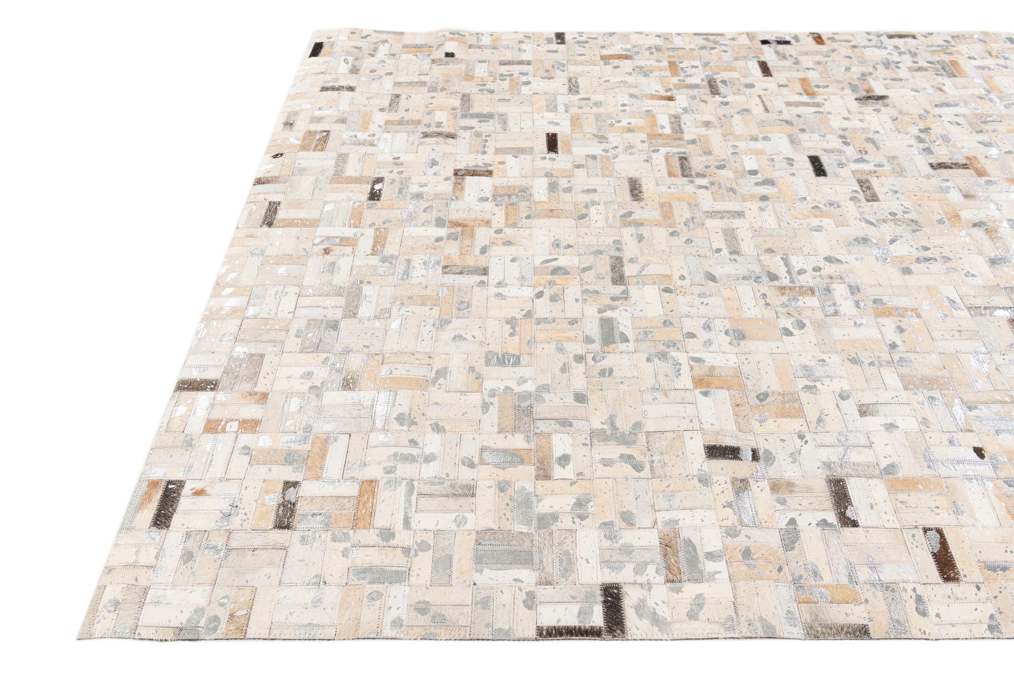 5' x 8' 1 Cowhide Stocks Rug