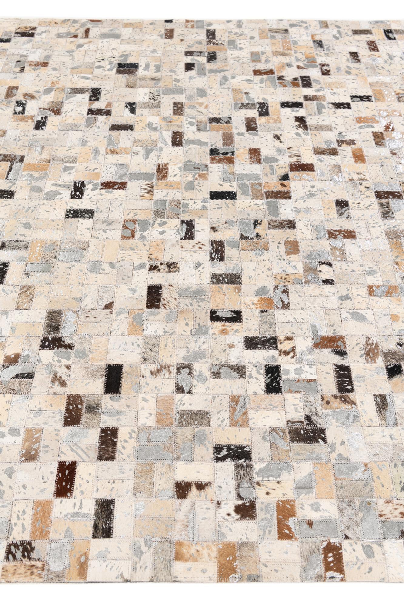 5' 4 x 7' 7 Cowhide Stocks Rug