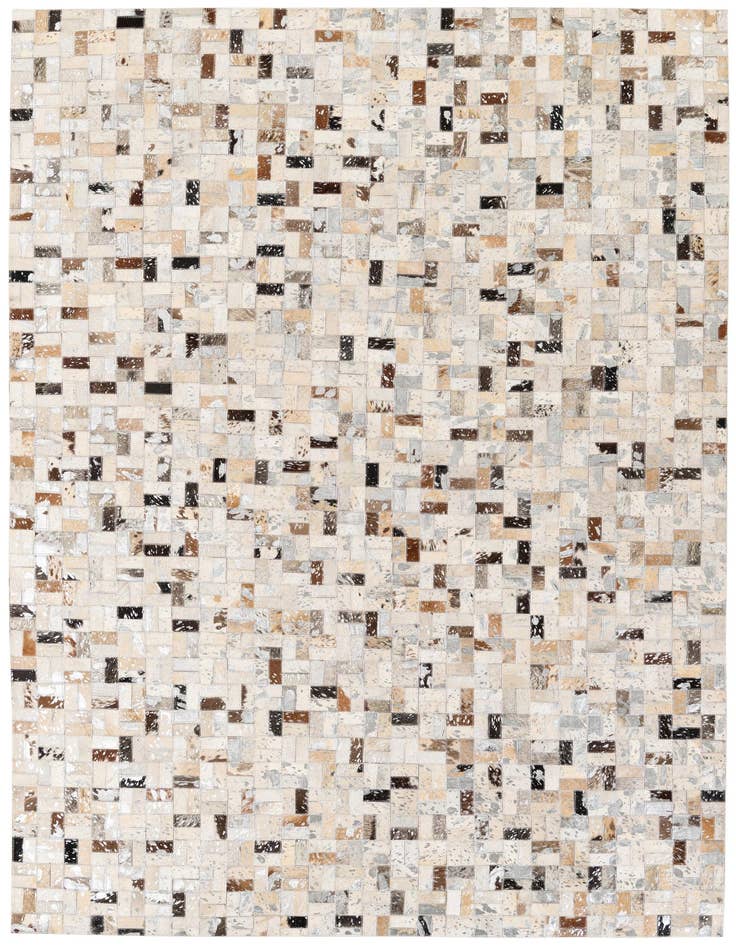 Detail image of 5' 4 x 7' 7 Cowhide Stocks Rug