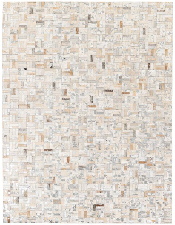 Detail image of 4' 11 x 8' 1 Cowhide Stocks Rug
