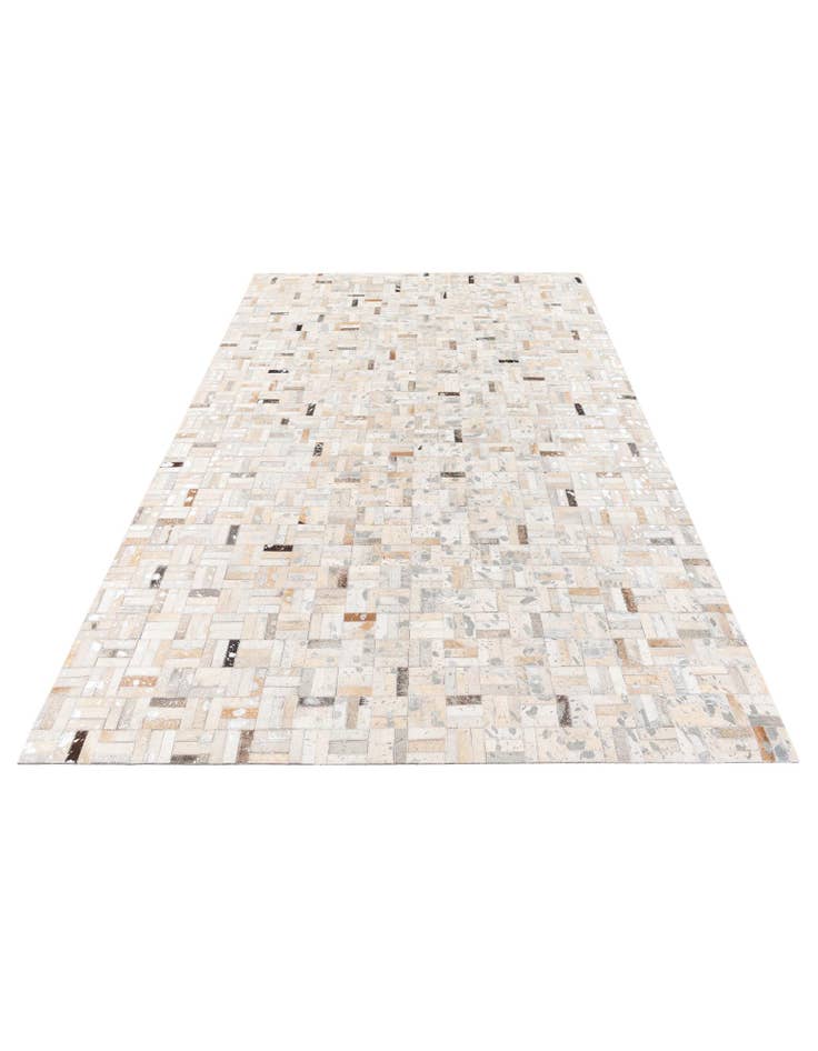 Detail image of 5' x 8' Cowhide Stocks Rug