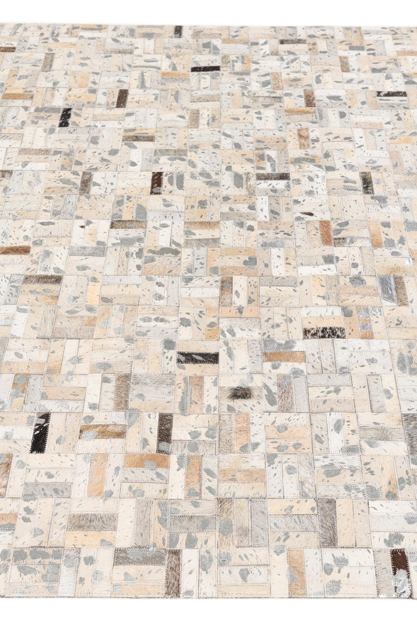 5' x 8' Cowhide Stocks Rug