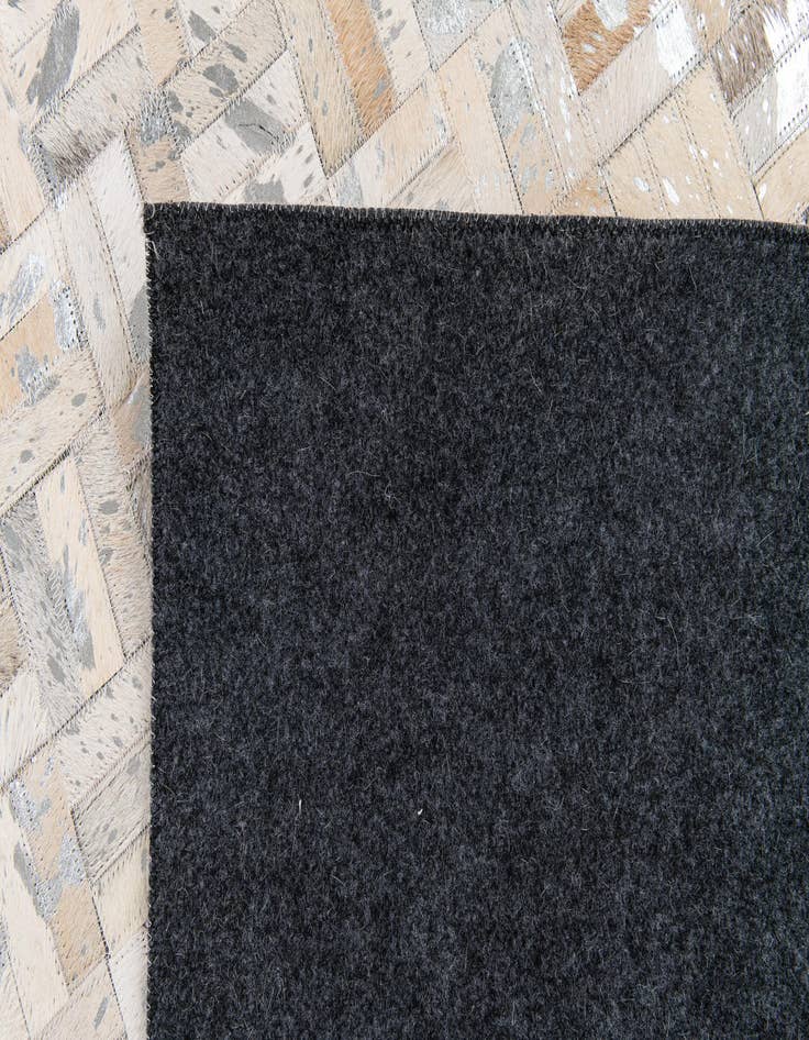 Detail image of 5' x 8' Cowhide Stocks Rug