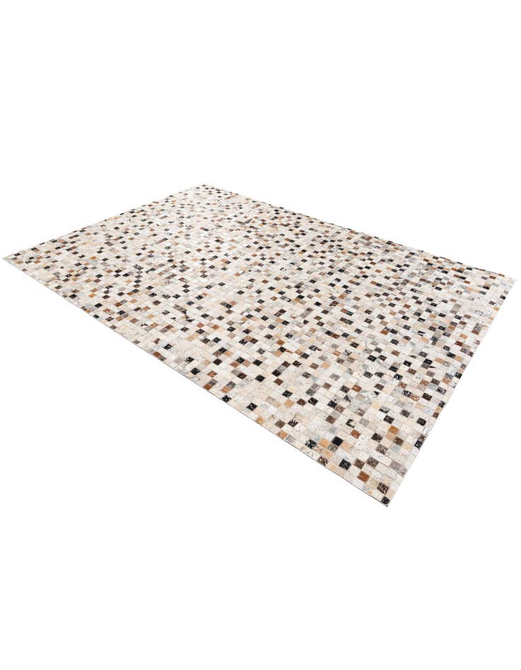 Detail image of 5' 3 x 7' 6 Cowhide Stocks Rug