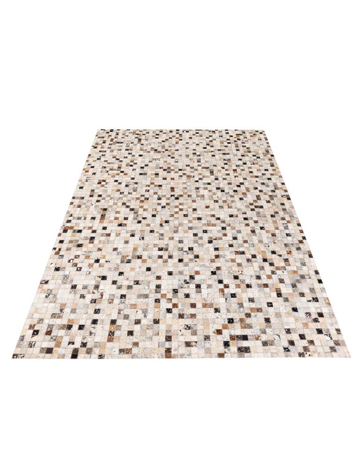 Detail image of 5' 3 x 7' 6 Cowhide Stocks Rug