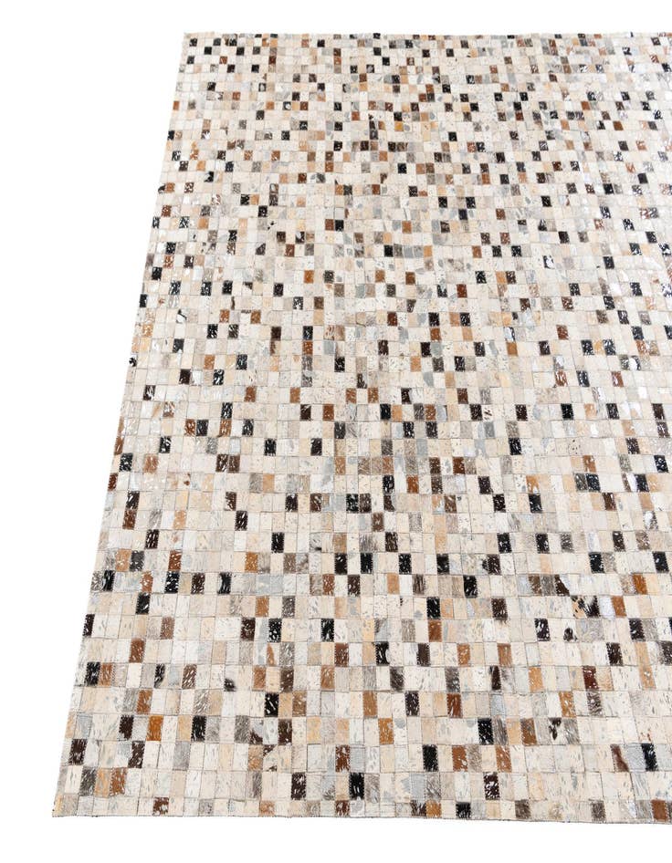 Detail image of 5' 3 x 7' 6 Cowhide Stocks Rug