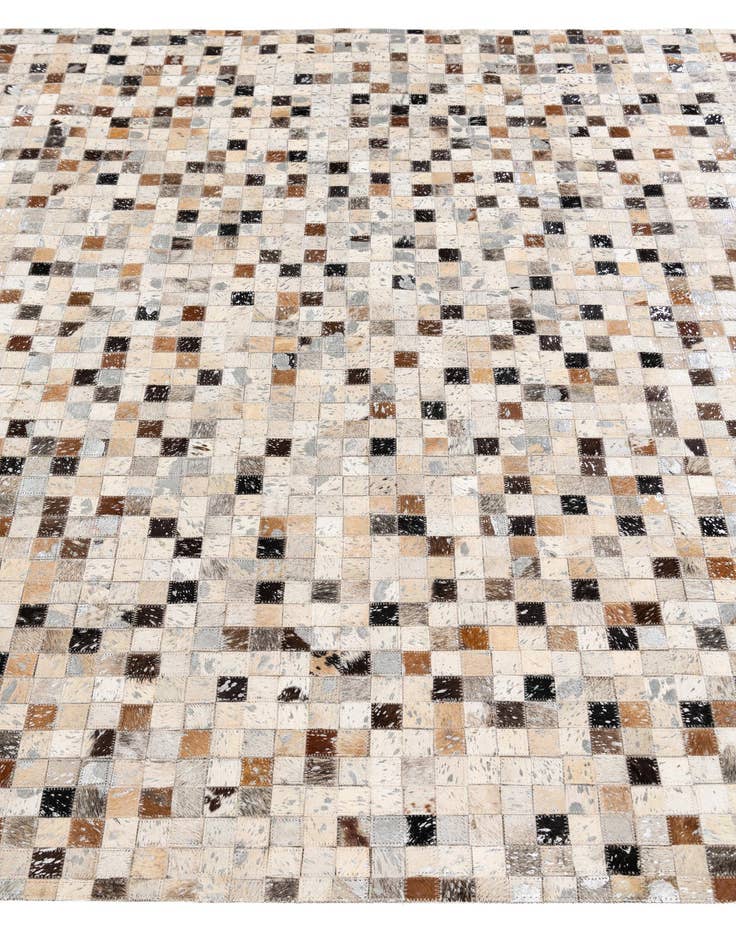 Detail image of 5' 3 x 7' 6 Cowhide Stocks Rug