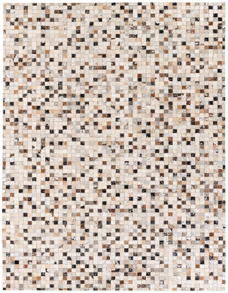 Detail image of 5' 3 x 7' 6 Cowhide Stocks Rug