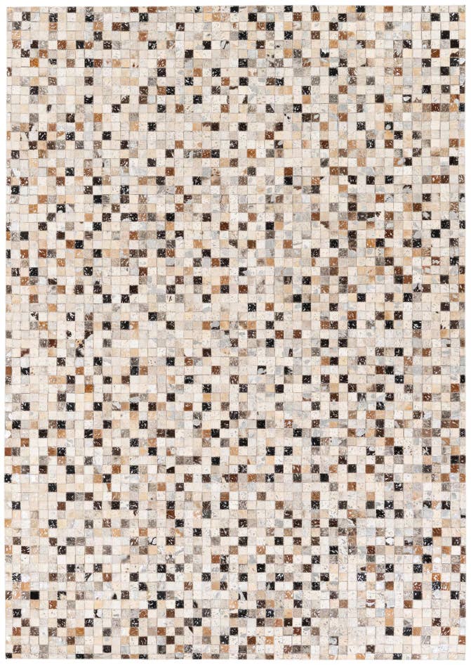 Detail image of 5' 3 x 7' 6 Cowhide Stocks Rug