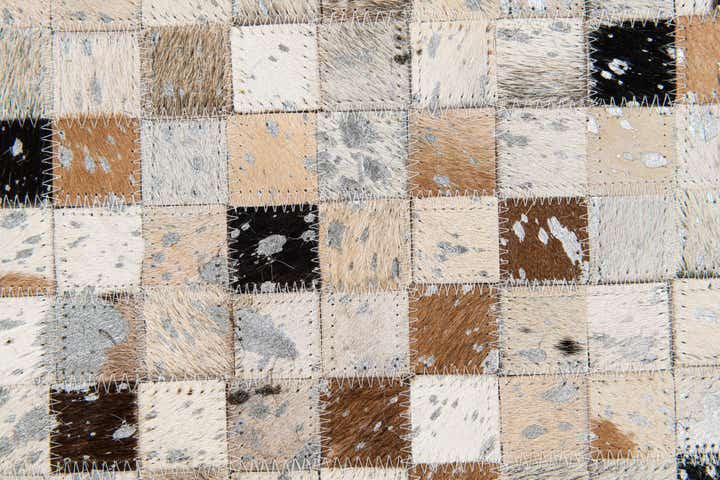 5' 3 x 7' 5 Cowhide Stocks Rug